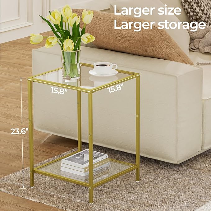 HOMSHO Side Tables Set of 2, End Table - Image 3