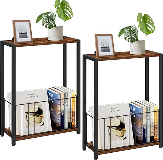 Homleke Narrow Side Tables Set of 2 by Homleke