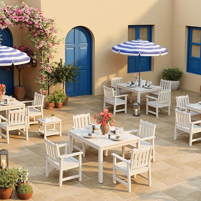 Stoog All-Weather Patio Chairs Set of 2, HIPS Outdoor Chairs - Image 2