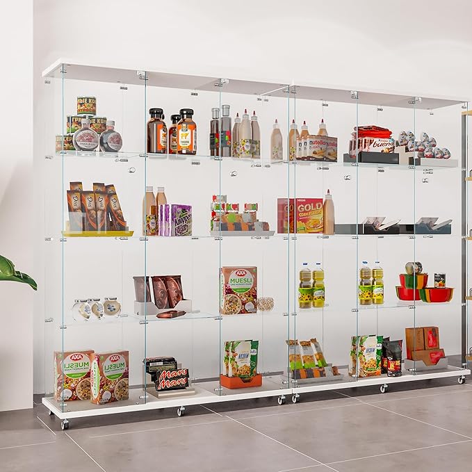 LFT HUIMEI2Y Glass Display Cabinet 12 Shelves - Image 8