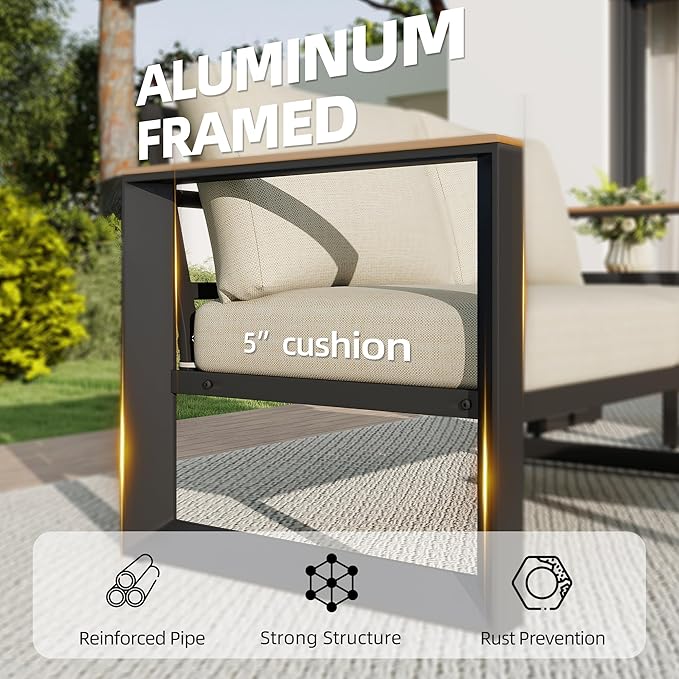 Aluminum Patio Furniture Set - Image 4