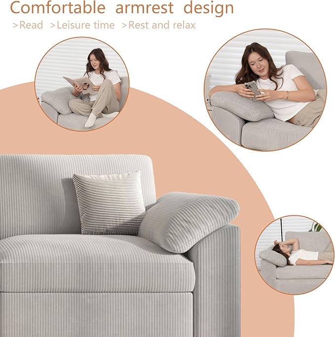 EASE MOOSE Oversized Sectional Modular Sofa, Large U Shape Sectional Couch Wide - Image 7