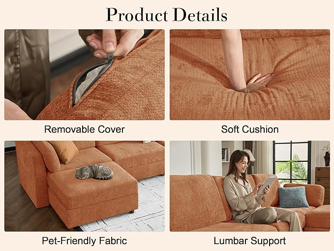 150'' Oversized Modular Sectional Sofa - Image 7