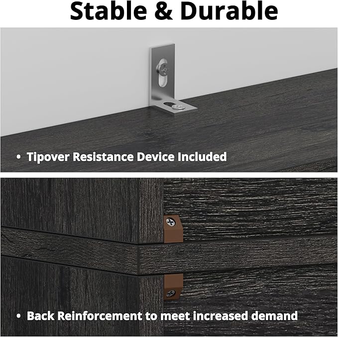 IRONCK Bookshelves and Bookcases Floor Standing 6 Tiers Display Storage Shelves - Image 5