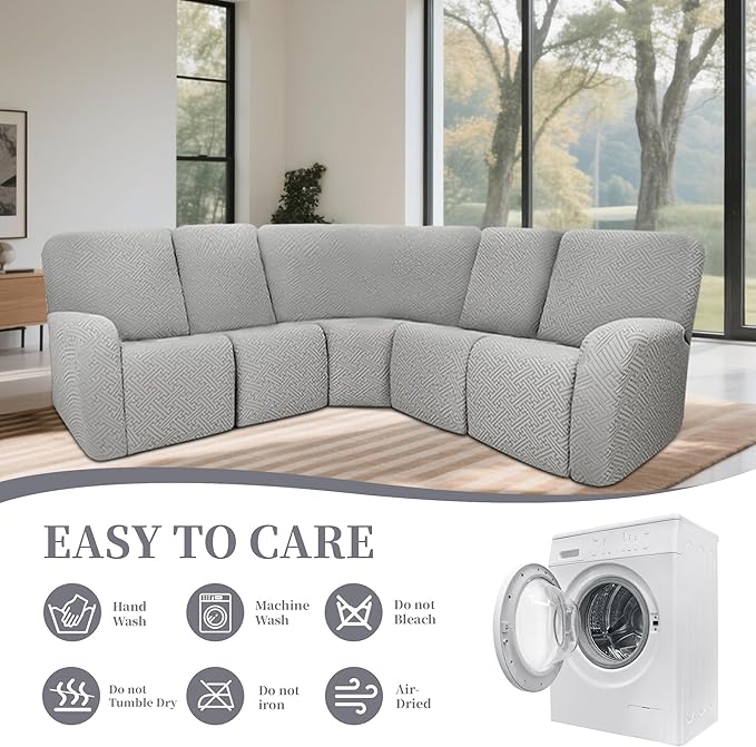 100% Waterproof Sectional Recliner Couch Covers - Image 8