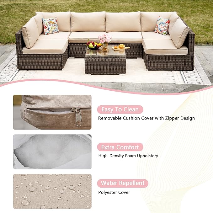 7-Piece Outdoor Patio Furniture Set - Image 4