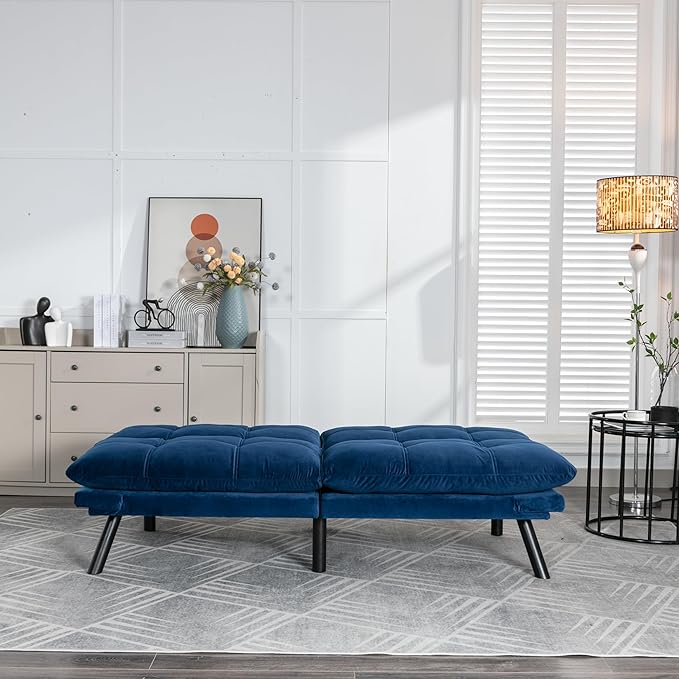 GDFStudio Hayezc Loveseat Sofa, Convertible Sofa Bed, 2-in-1 Folding Modern - Image 4