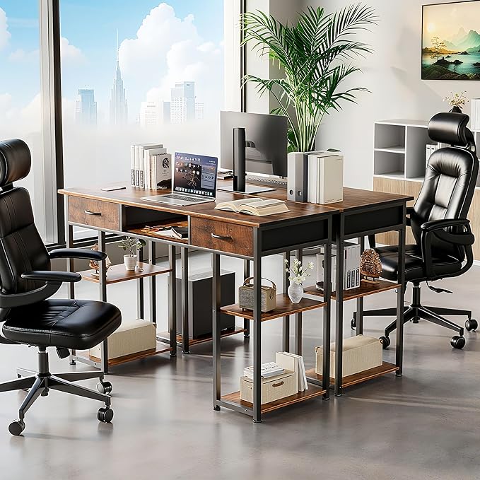 DUMOS 48" Small Computer Home Office Desk - Image 4