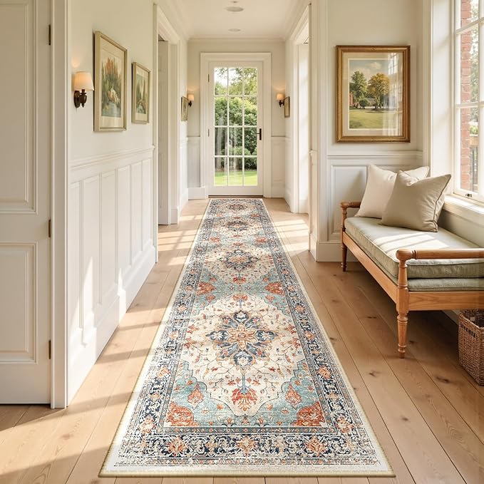 RELEANY Area Rugs 2'x9' Runner Rug Non Slip Washable by RELEANY