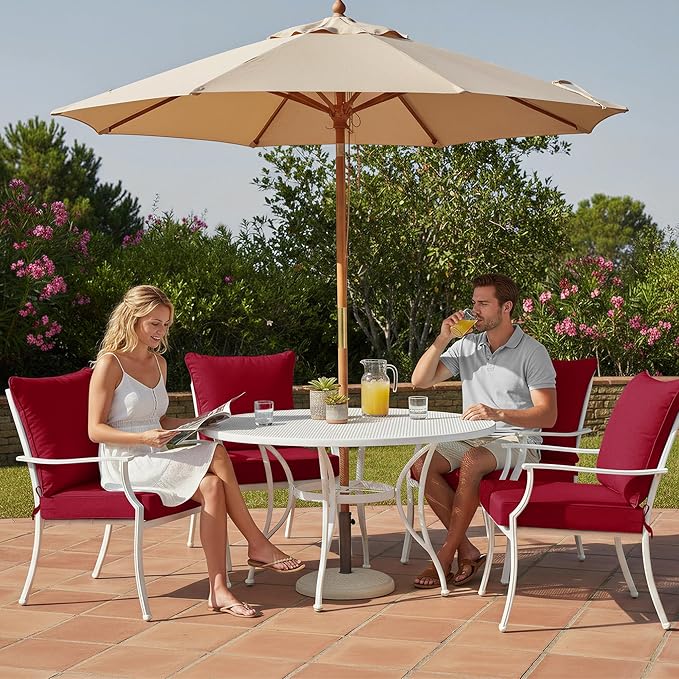 Summsun Outdoor Cushions for Patio Furniture, Double-Sided Waterproof Backrest - Image 2