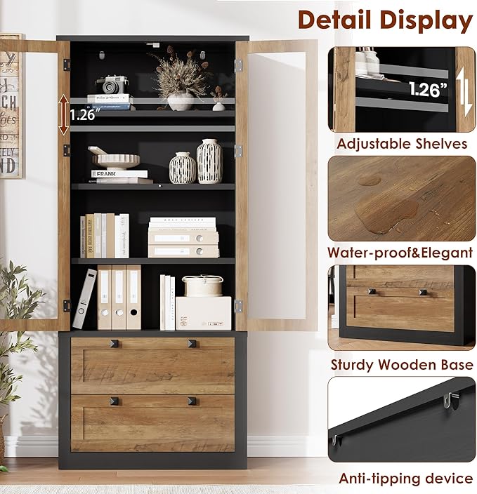 71" Tall Kitchen Pantry Cabinet - Image 3