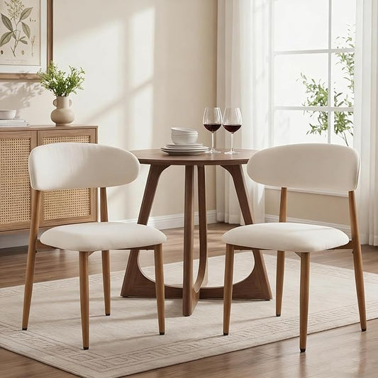 UVV Dining Chairs Set of 2, Metal Kitchen Chairs by UVVLivetheQualityLife