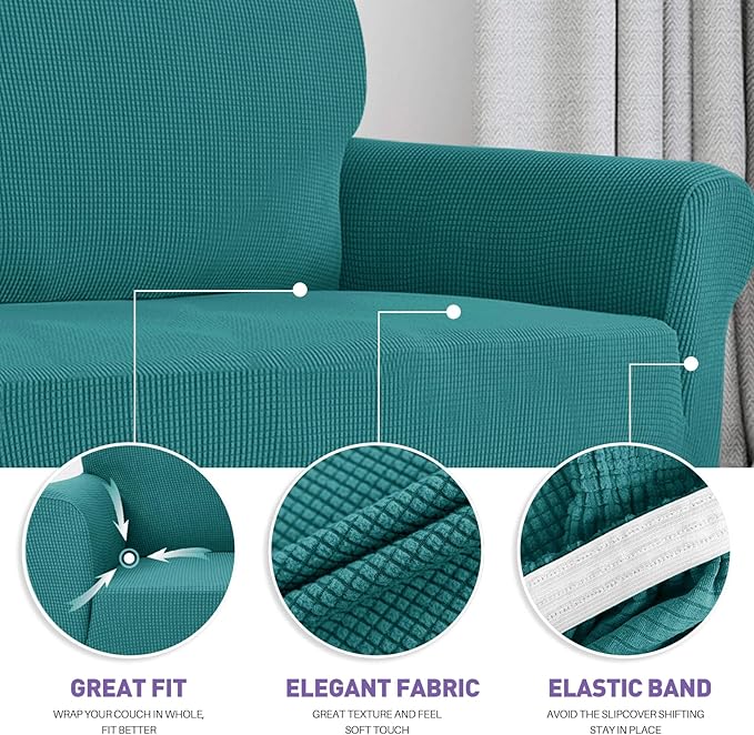 ZNSAYOTX Super Stretch Chair Slipcover Universal Sofa Chair Covers - Image 3