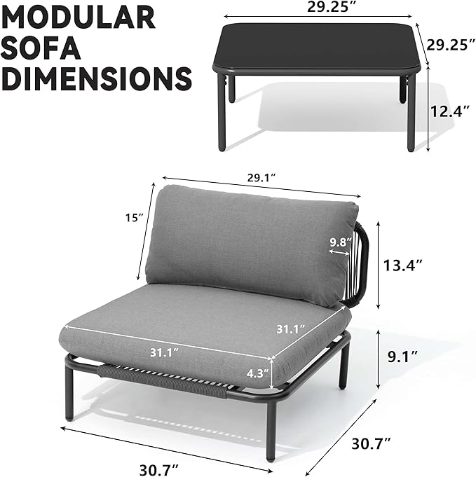 Crestlive Products Outdoor Patio Furniture Set - Image 2