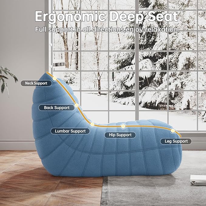 WHGBJA Memory Foam Bean Bag Chair - Image 5