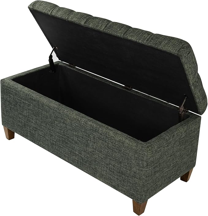 Homepop Home Decor Tufted Ainsley Button Storage Ottoman Bench - Image 8