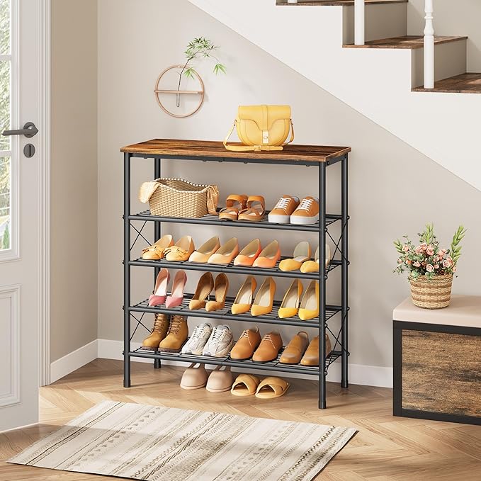 Tajsoon 5 Tier Shoe Rack Organizer - Image 2