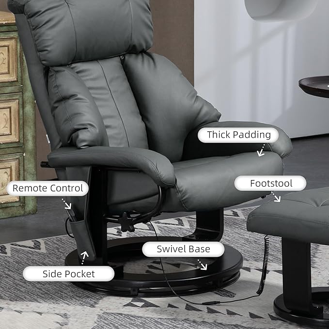 HOMCOM Massage Recliner Chair - Image 6