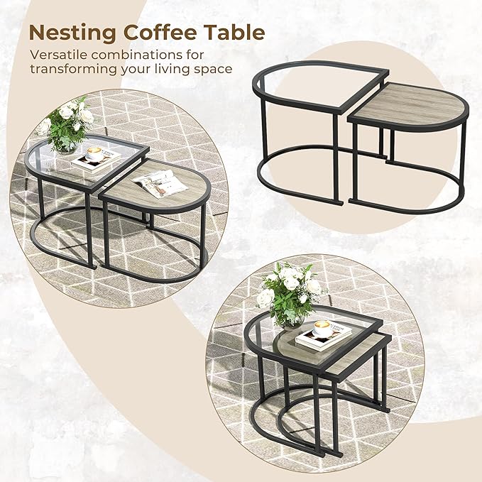 Grand patio 5-Piece Outdoor Furniture Set, 4 Seats Wicker Sofa Conversation Set - Image 4