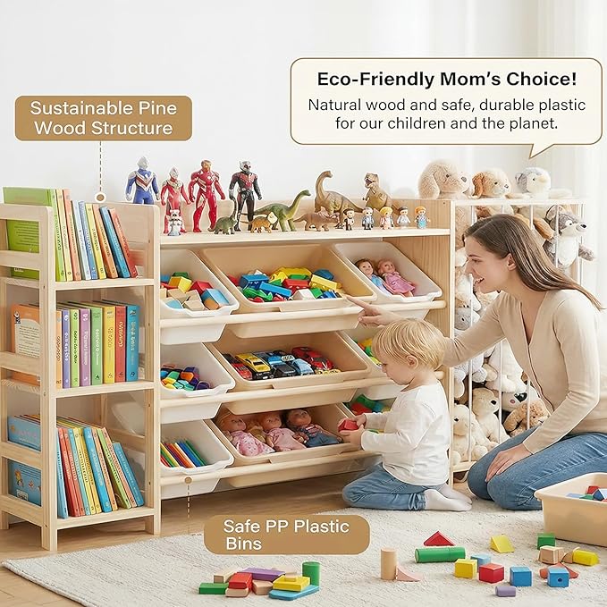 Amdermi Kid's Toy Storage Organizer - Image 8