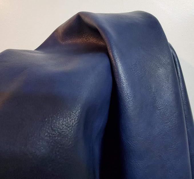 NAT Leathers | Navy Soft Faux Vegan Leather PU | 5 Yard Cut by the Yard | by NATLeathers