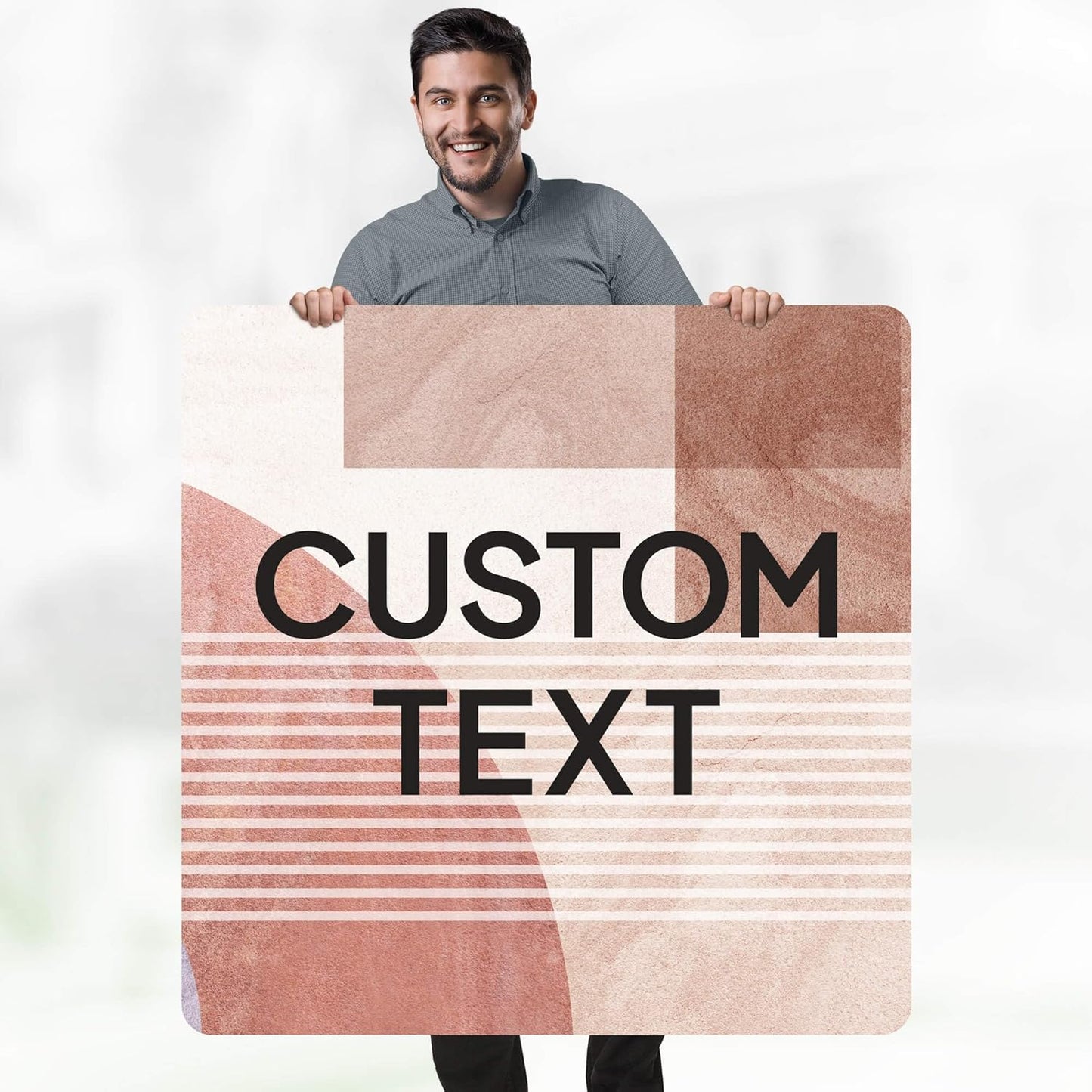 Custom Sign, Custom Street Sign, 11 Font Colors, 13 Font Styles, 4 Hole Options, 22 Sizes, 36x36 Inches, Rust Free DiBound, Fade Resistant, Made in USA by My Sign Center (Mid-Century Modern 1)