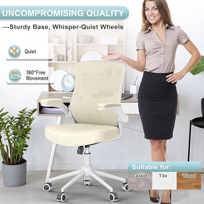 Office Chair for Long Hours & Lower Back Pain Relief – 4" Thick Molded Foam - Image 7