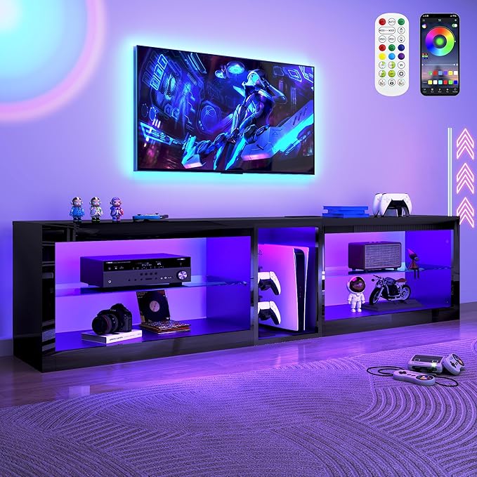 81in Long LED TV Stands W/Power Outlet by chartustriable