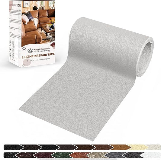 KING MOUNTAIN Leather Repair Patch, 4 x 63 Inches self Adhesive Leather Repair by ForABetterHomeLife