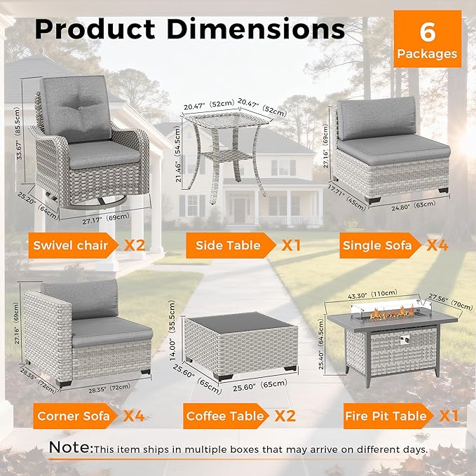 10-Seat Outdoor Wicker Patio Furniture Set - Image 3