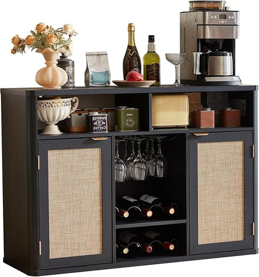 Lerliuo Rattan Wine Cabinet by Lerliuo