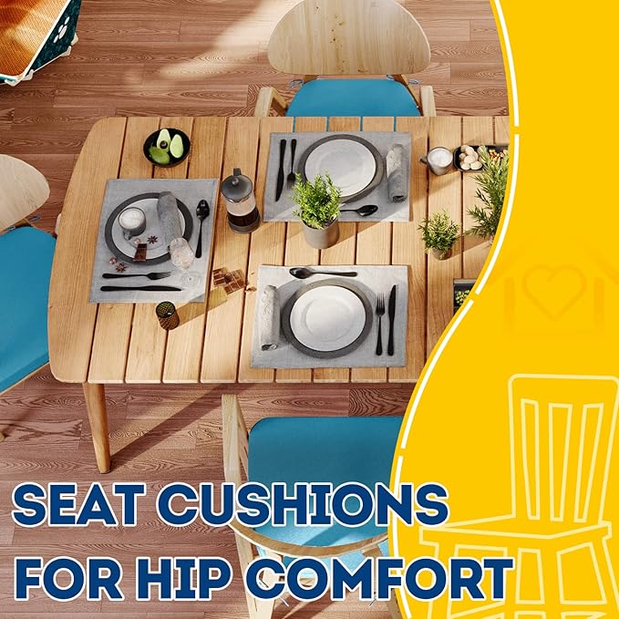 AAAAAcessories D-Shaped Chair Cushions, Machine-Washable Cover - Image 8