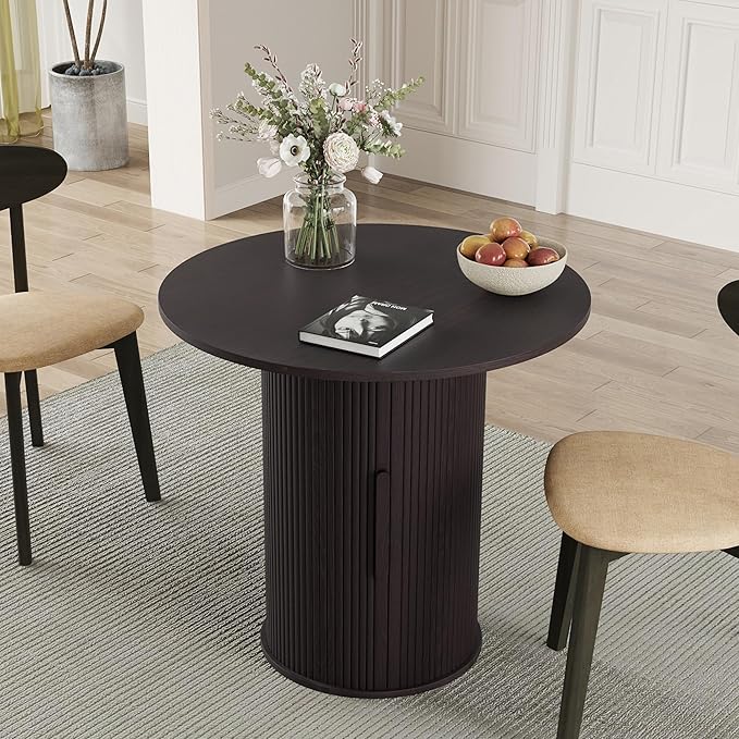 31.5" Round Dining Table for 2-4, Modern Kitchen Table - Image 7