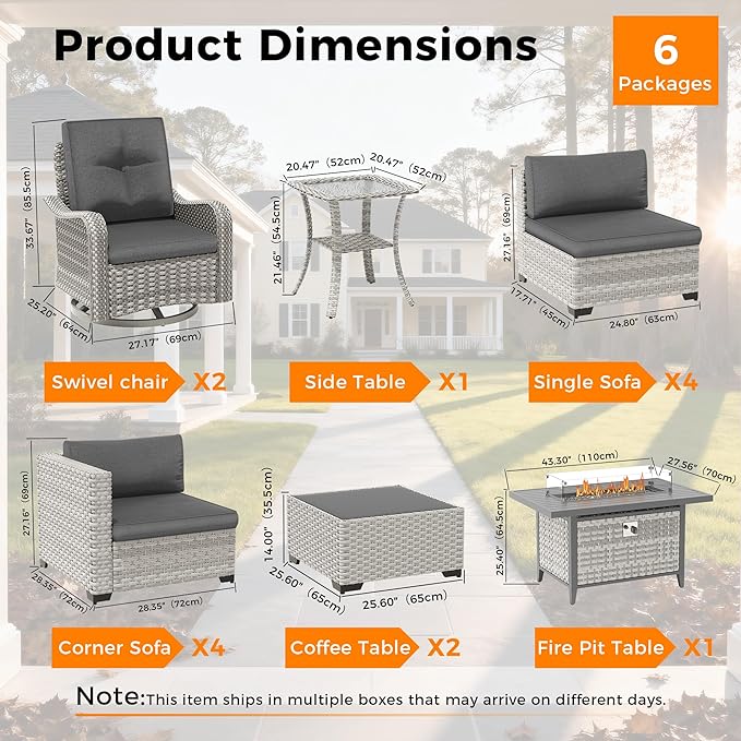 10-Seat Outdoor Wicker Patio Furniture Set - Image 3