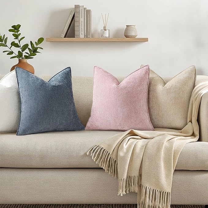 decorUhome Summer Couch Throw Pillow Covers 20x20 Set of 2, Decorative Soft - Image 3
