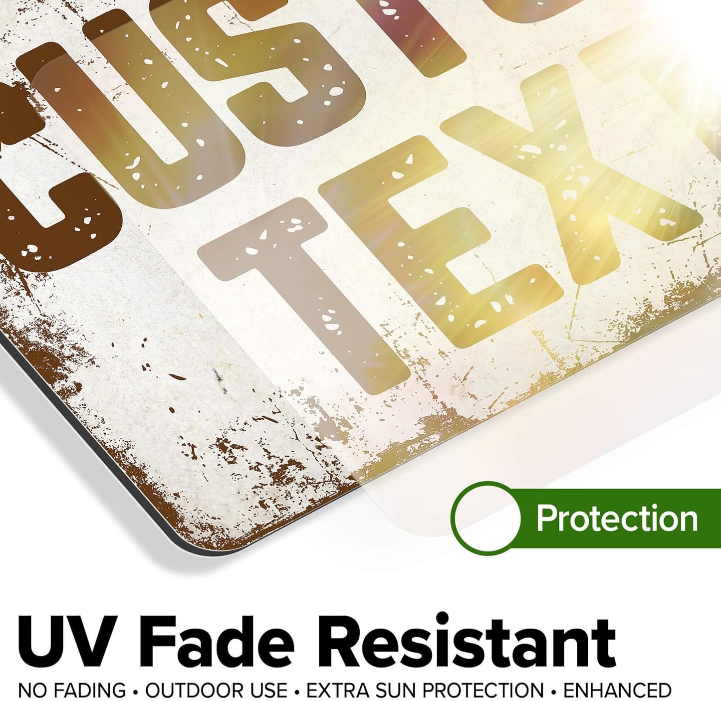 Custom Sign, Custom Street Sign, 11 Font Colors, 13 Font Styles, 4 Hole Options, 22 Sizes, 7x10 Inches, Rust Free DiBound, Fade Resistant, Made in USA by My Sign Center (Rustic)