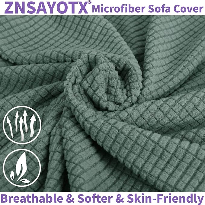 ZNSAYOTX Stretch Oversized Couch Cover Universal Sofa Covers - Image 2