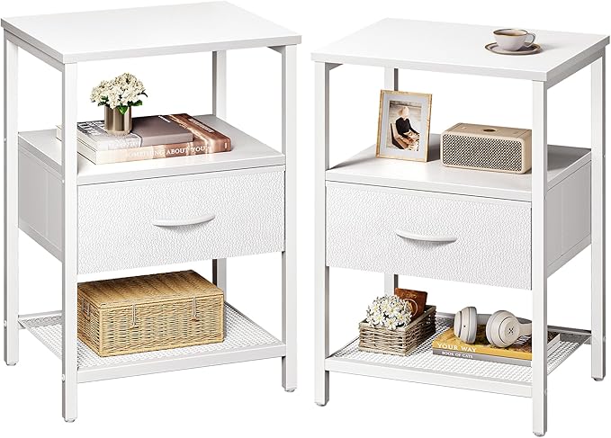 Huuger Nightstand Set of 2, Night Stand by Huuger