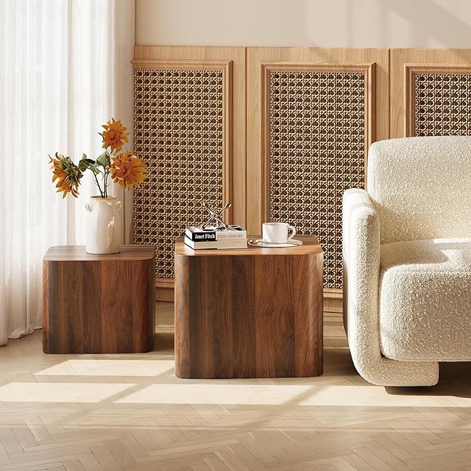 Nesting Coffee Table Set of 2, Modern Coffee Table and End Table Sets, Small - Image 4