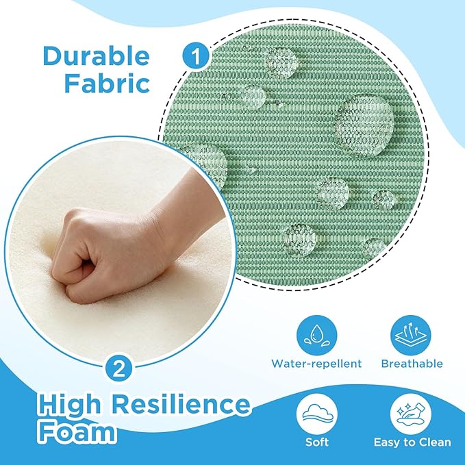 Outdoor Deep Seat & Back Cushion Set, 24 x 24 Inch Water Repellent and Fade - Image 4