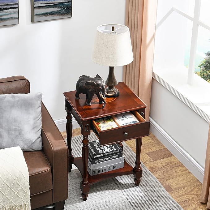 Solid Wood Retangle End Table - Image 8