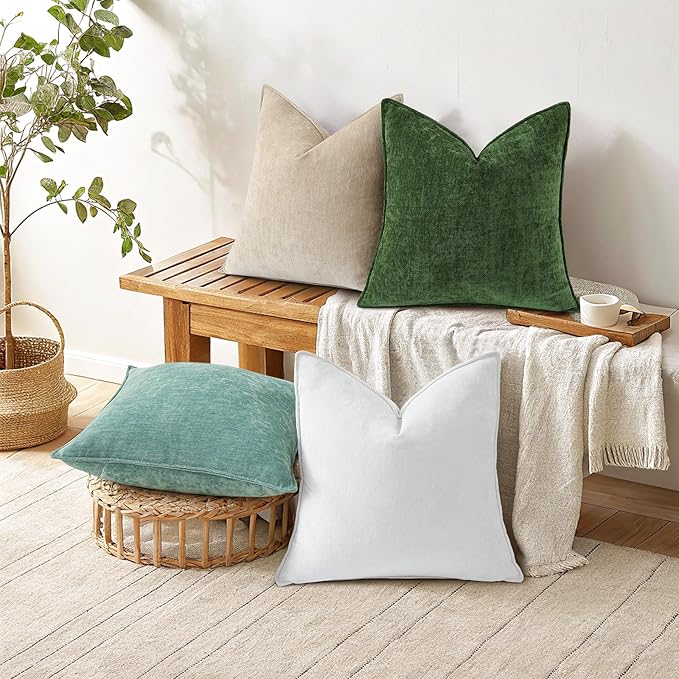 decorUhome Summer Couch Throw Pillow Covers 16x16 Set of 2, Decorative Soft - Image 7