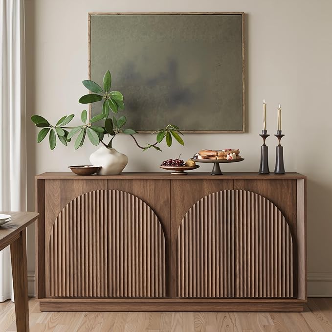 win2win Fluted Sideboard Buffet Cabinet - Image 8