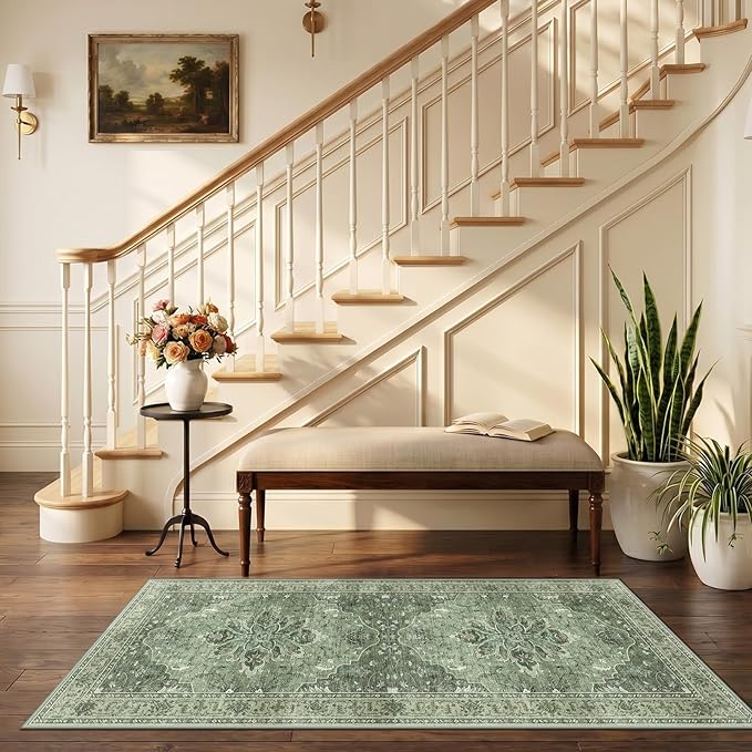 RELEANY Area Rugs 2'6"x5' Runner Rug Non Slip Washable - Image 2