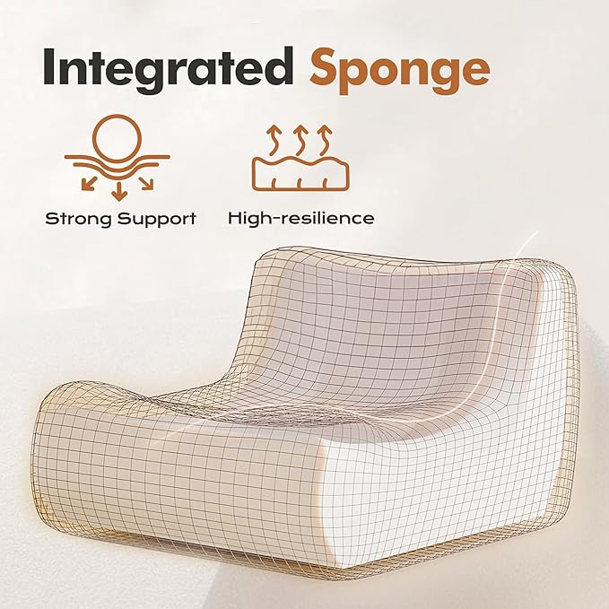 Bean Bag Loveseat Chair Big Sofa Beanbag Chair - Image 7
