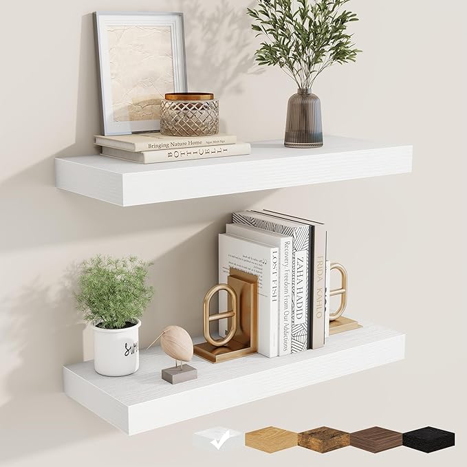 fuqing Floating Shelves for Wall, Wall Mounted Wood Floating Shelf by Fuqing