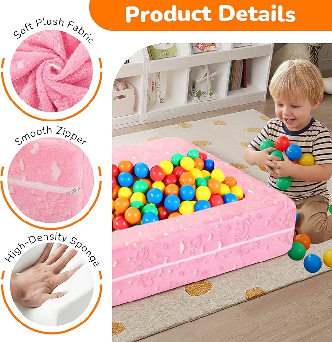 MeMoreCool Glow-in-The-Dark Unicorn Kids Modular Couch Sofa – Convertible - Image 6