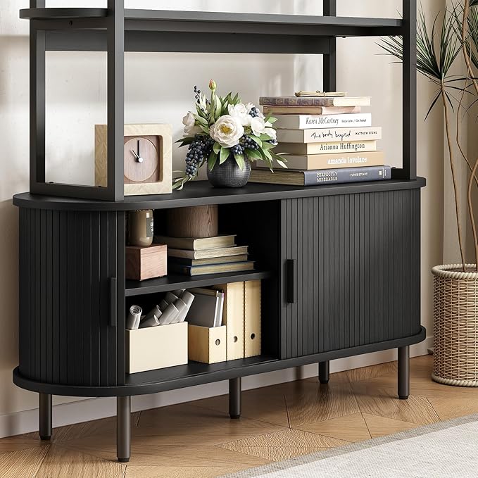 ONBRILL 71" Tall Bookshelf, 4-Tier Book Shelf - Image 5