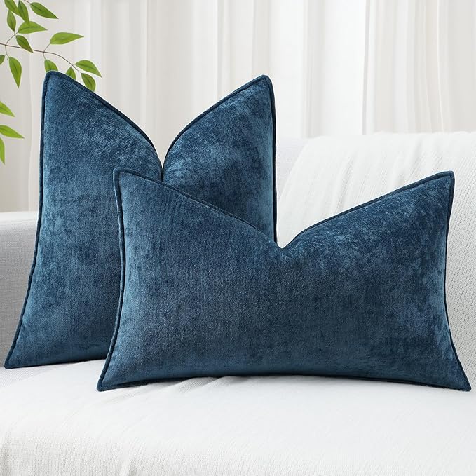decorUhome Summer Couch Euro Sham Throw Pillow Covers 24x24 Set of 2, - Image 4