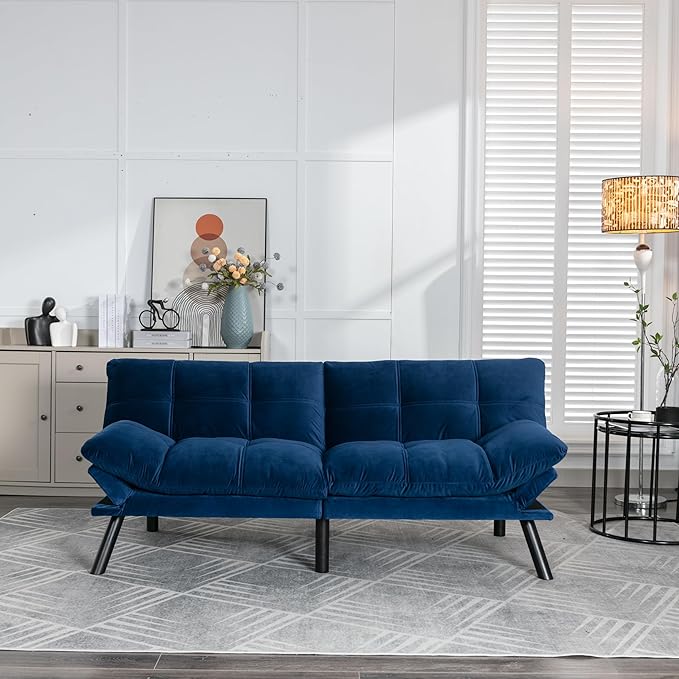 GDFStudio Hayezc Loveseat Sofa, Convertible Sofa Bed, 2-in-1 Folding Modern - Image 3